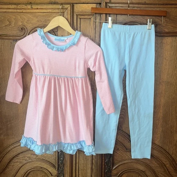 Trotter St Fall Pink and blue ruffled dress - Picture 16 of 16